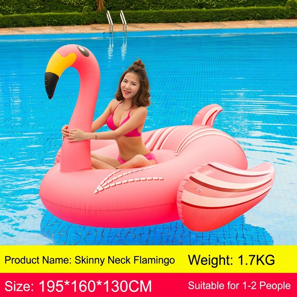 Inflatable Rainbow Unicorn Pool Float Ride-On, Giant Floating Raft for Adults & Kids, Summer Pool & Beach Party Float
