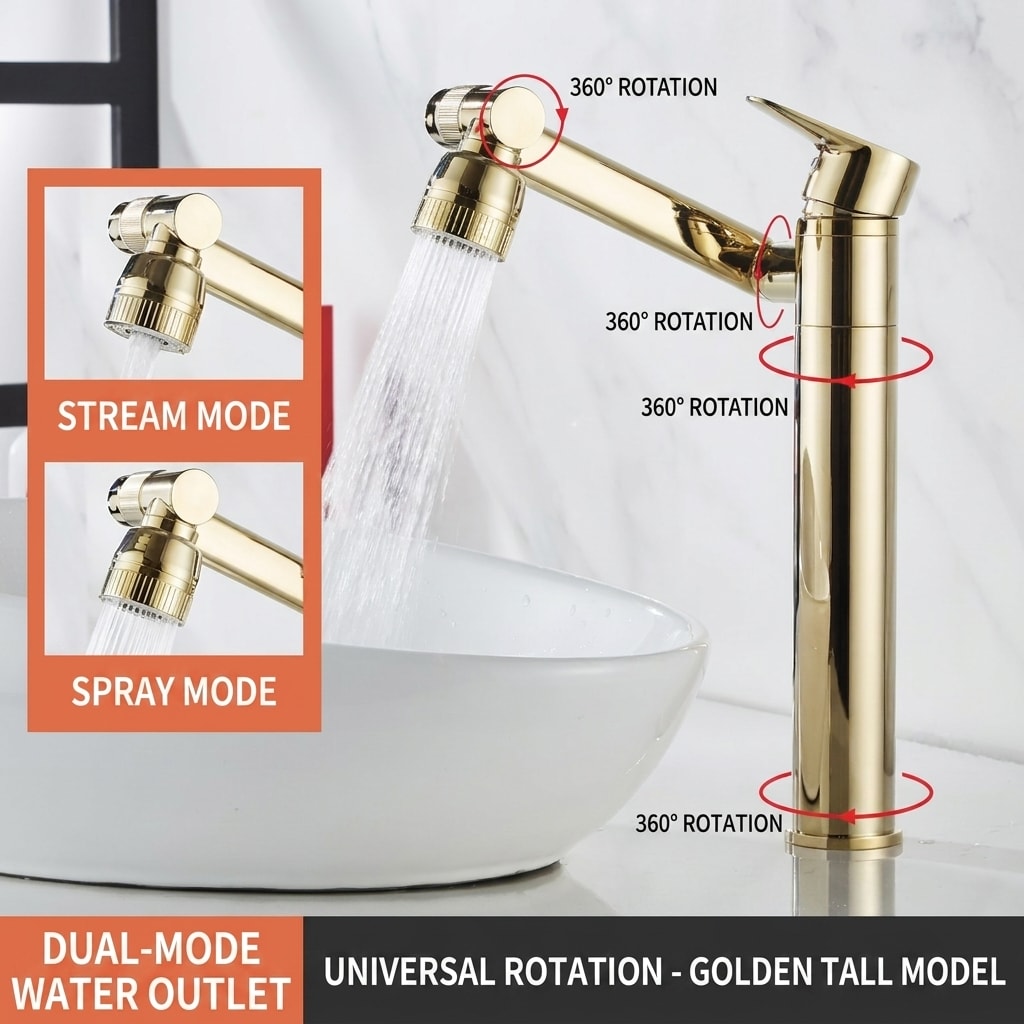 XYlivingstore Divertible Faucet | Premium Bathroom Faucet