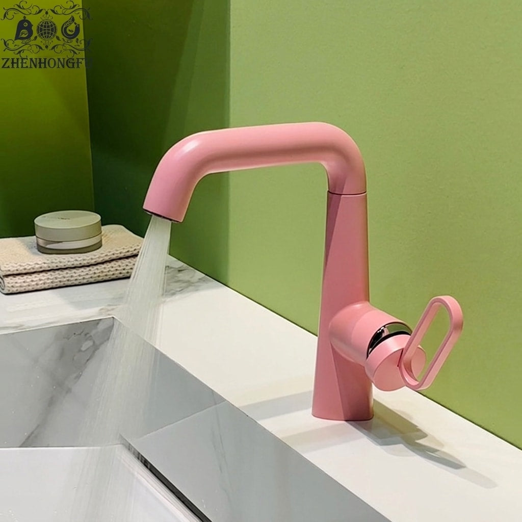 Rotating Bathroom Basin Faucet, Silver Minimalist Hot & Cold Water Mixer Tap with Splash-Proof Design for Modern Vanity Sink