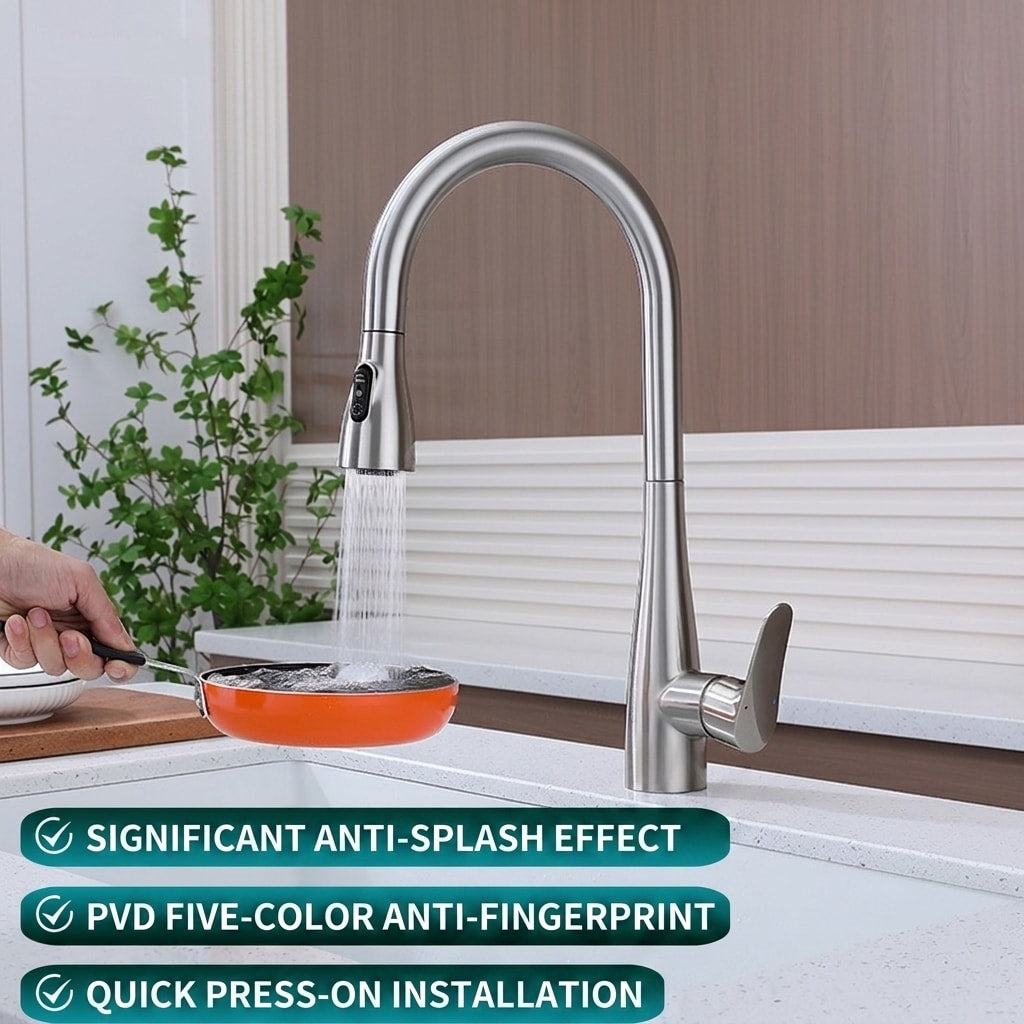 Multi-Functional Stainless Steel Kitchen Sink 30.71"×18.90" Single Bowl Workstation Sink with Faucet & Accessories