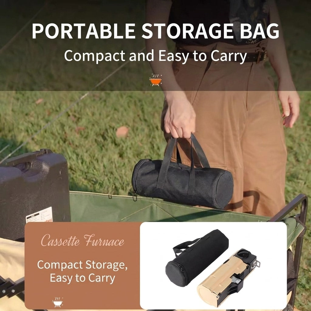 Foldable Outdoor Gas Stove 2700W/3800W with Storage Bag for Camping