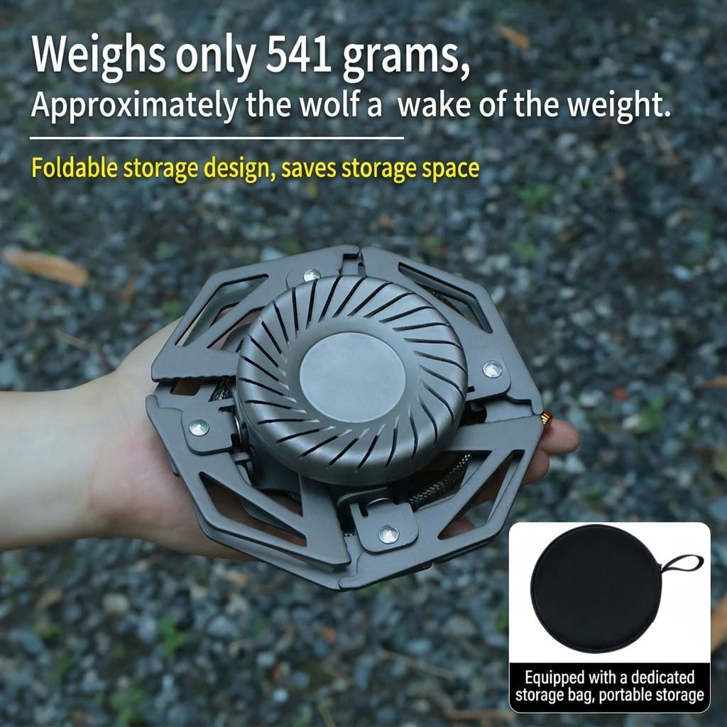 Portable Split-Type Camping Gas Stove Outdoor Cassette Burner Flying Saucer Tea Cooking Stove for Camping Picnic Hiking