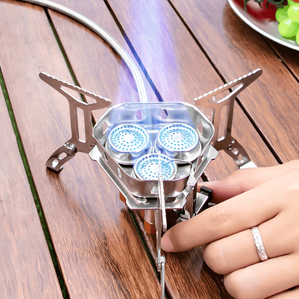 6800W Portable Camping Gas Stove for Outdoor Cooking