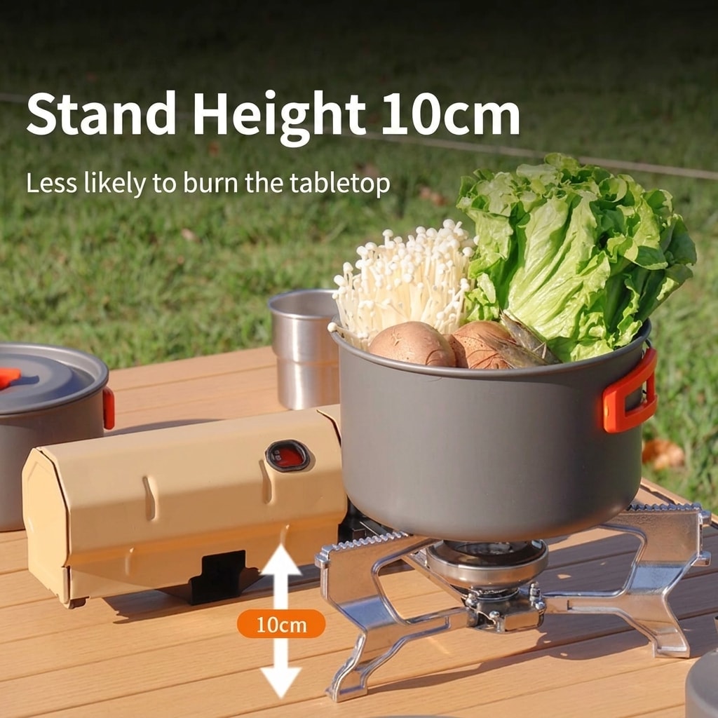 Foldable Outdoor Gas Stove 2700W/3800W with Storage Bag for Camping