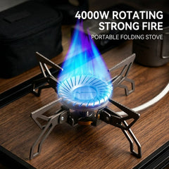 Portable Split-Type Camping Gas Stove Outdoor Cassette Burner Flying Saucer Tea Cooking Stove for Camping Picnic Hiking