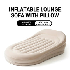 Inflatable Outdoor Camping Sofa Bed with Built-in Pump Automatic Air Lounger for Travel, Napping & Relaxation