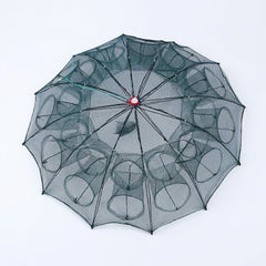 Collapsible Umbrella Fishing Net Trap, Portable Foldable Fish & Shrimp Catching Net for Lake