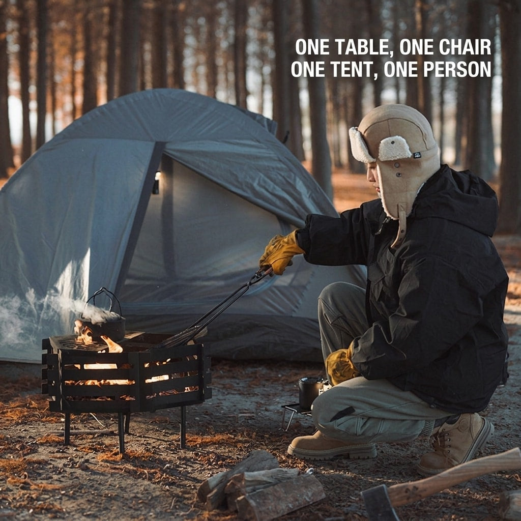 Heavy Duty Fire Pit Tongs for BBQ, Charcoal & Outdoor Campfires