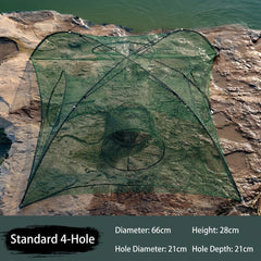 Collapsible Umbrella Fishing Net Trap, Portable Foldable Fish & Shrimp Catching Net for Lake, River, Pond & Outdoor Fishing