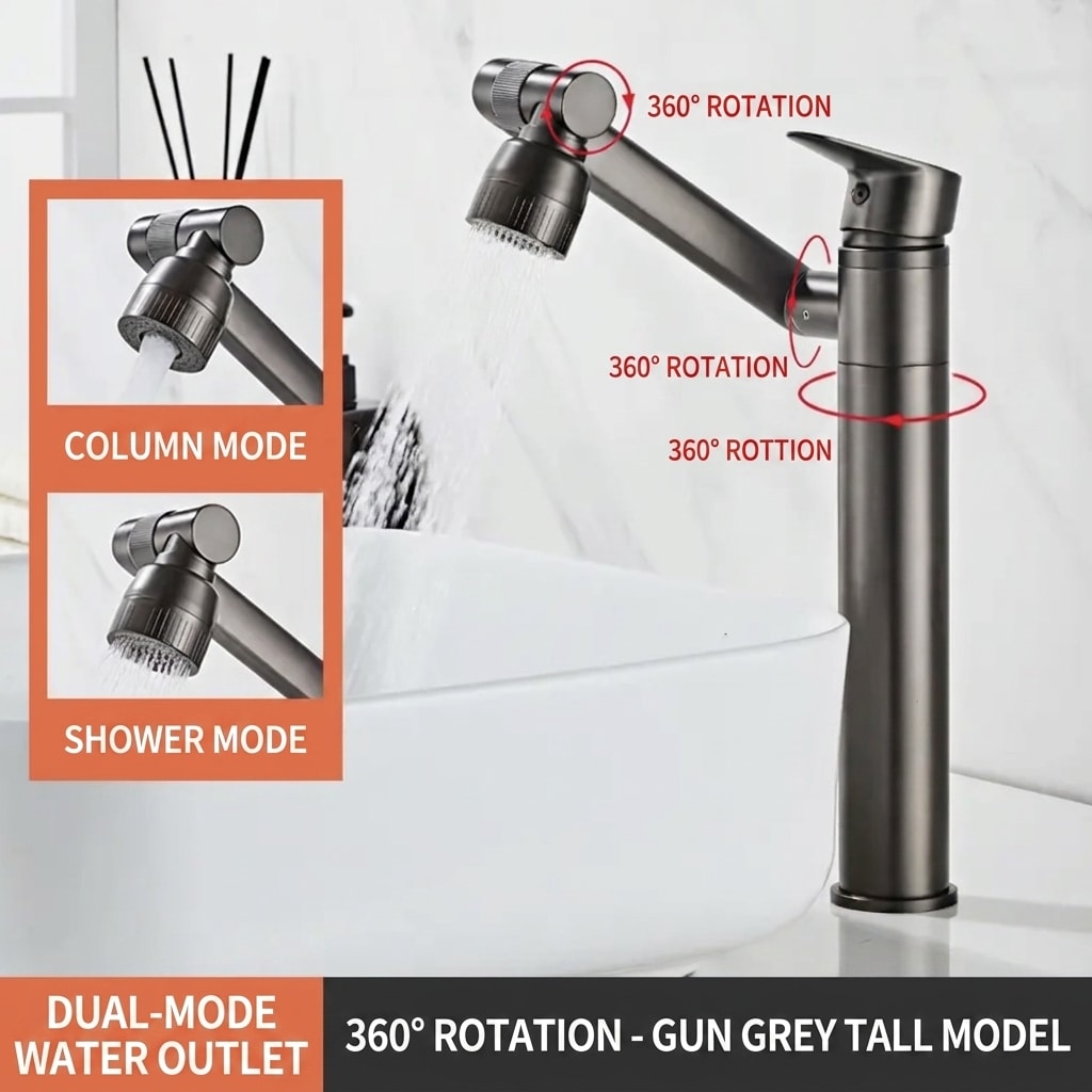 XYlivingstore Divertible Faucet | Premium Bathroom Faucet