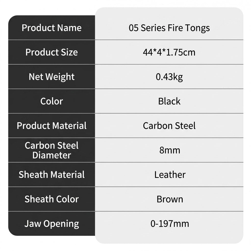Heavy Duty Fire Pit Tongs for BBQ, Charcoal & Outdoor Campfires