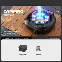 Portable Cassette Camping Stove Outdoor Tea Boiling Burner Split-Type Gas Stove Set for Camping and Picnic Cooking