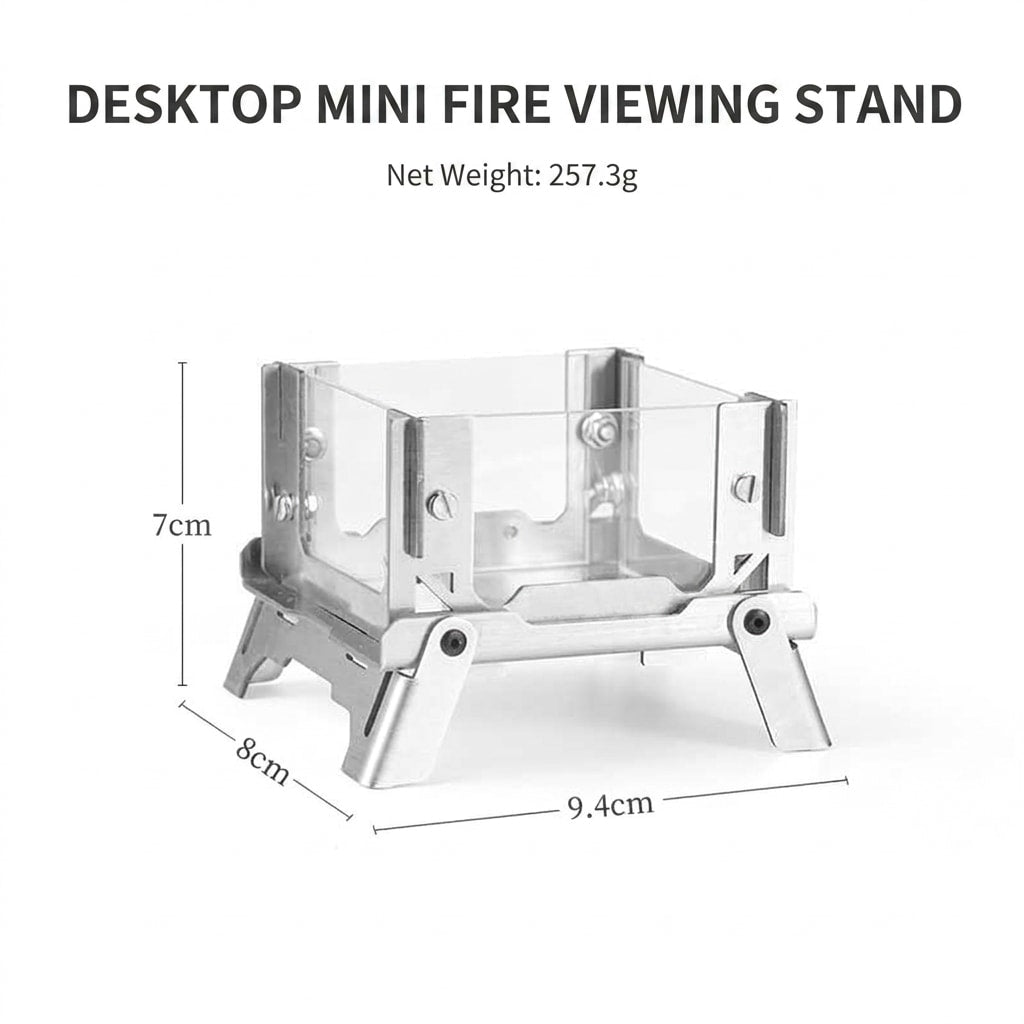 Portable Stainless Steel Mini Fire Pit Tabletop Fire Bowl for Camping, Patio, Aromatherapy & Mosquito Coil Burning