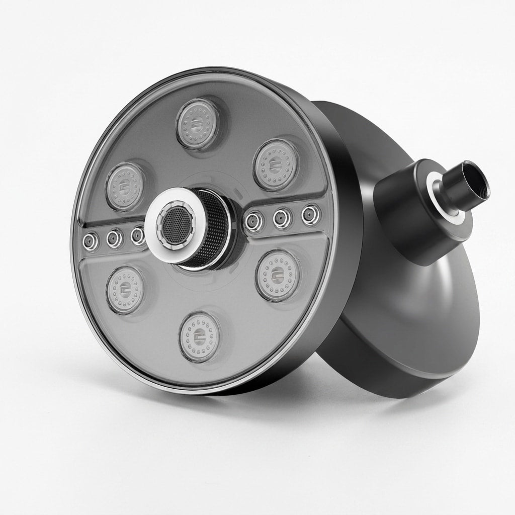 Luxury Slim Rain Shower System with 5 Spray Modes and High Pressure Flow
