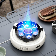 Portable Split Camping Gas Stove, High-Heat Butane Cooker for Outdoor Cooking, Tea Brewing & Camping
