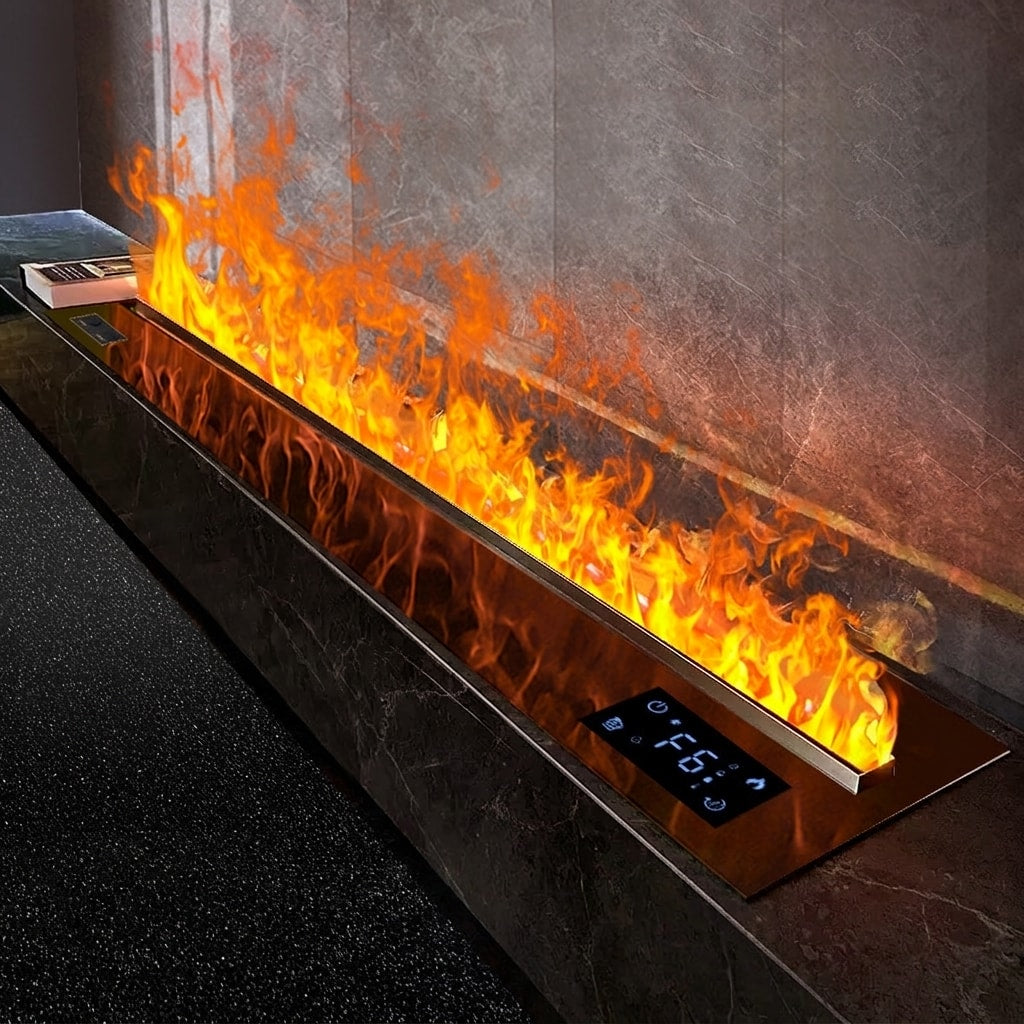 Modern 3D Steam Fireplace Insert – Decorative Atomized Electric Humidifier for Home