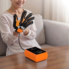 Heated Hand Rehabilitation Glove with Finger Trainer, Electric Hand Massager for Finger Stretching, Joint Flexibility & Hand Therapy