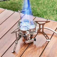 6800W Portable Camping Gas Stove for Outdoor Cooking