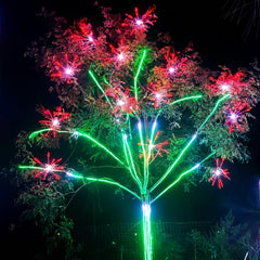 Outdoor RGB LED tree lighting strip installation 2