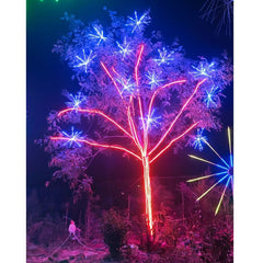 Outdoor RGB LED tree lighting strip installation 4