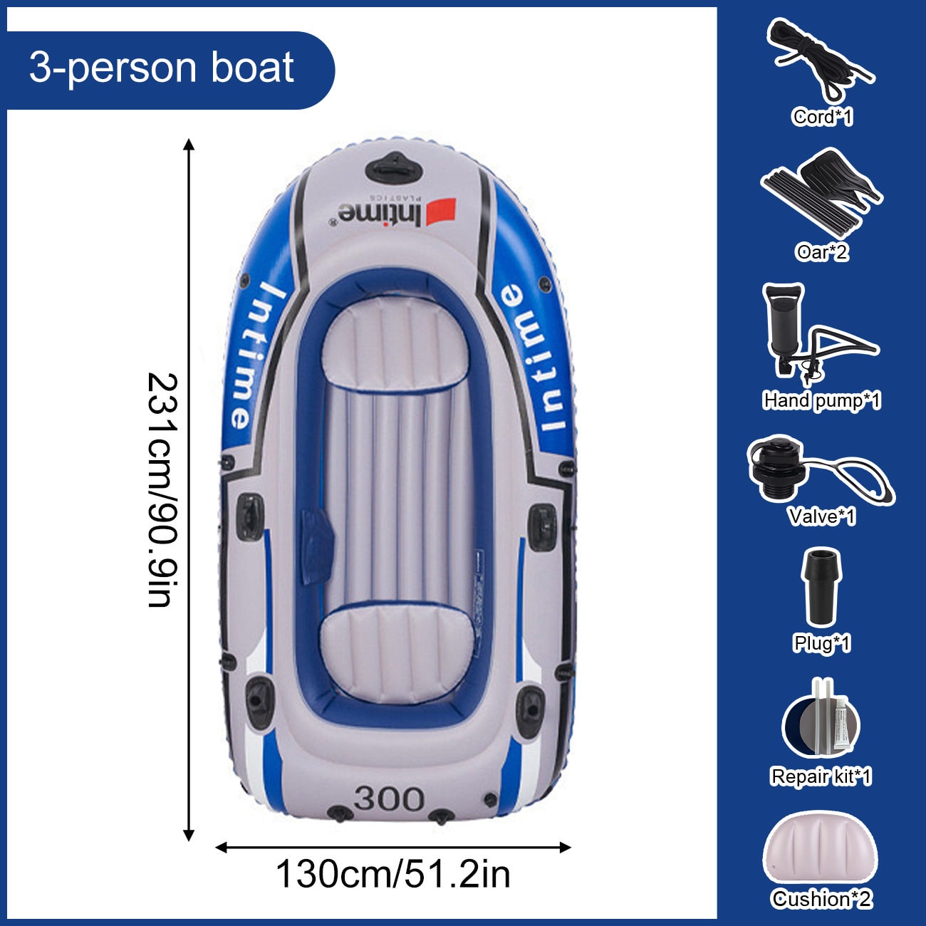 Heavy-Duty Inflatable Kayak for 2 Person, Thickened PVC Fishing Boat with Electric Air Pump for Lake, River & Outdoor Adventures