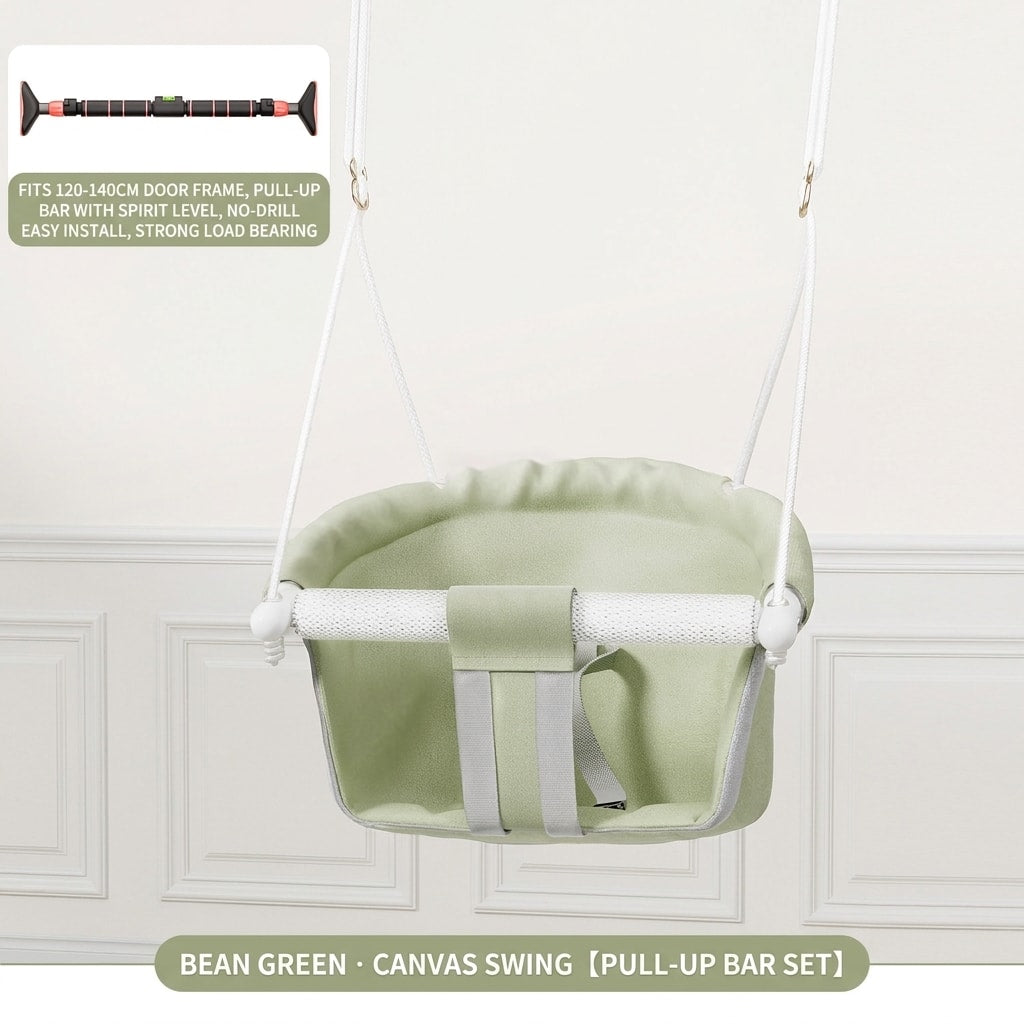 Indoor Outdoor Kids Swing Chair, Portable Hanging Hammock Swing for Toddlers & Family Backyard Play