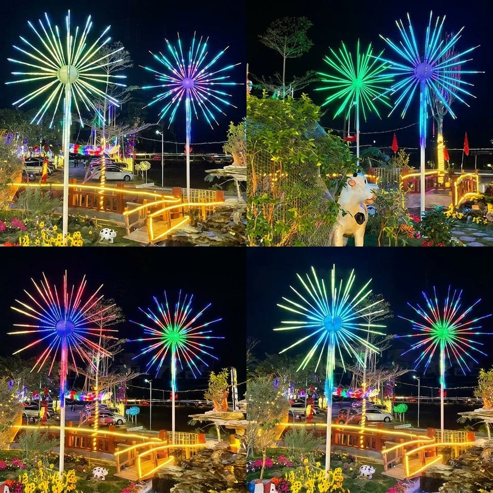 Spherical RGB firework landscape light 1