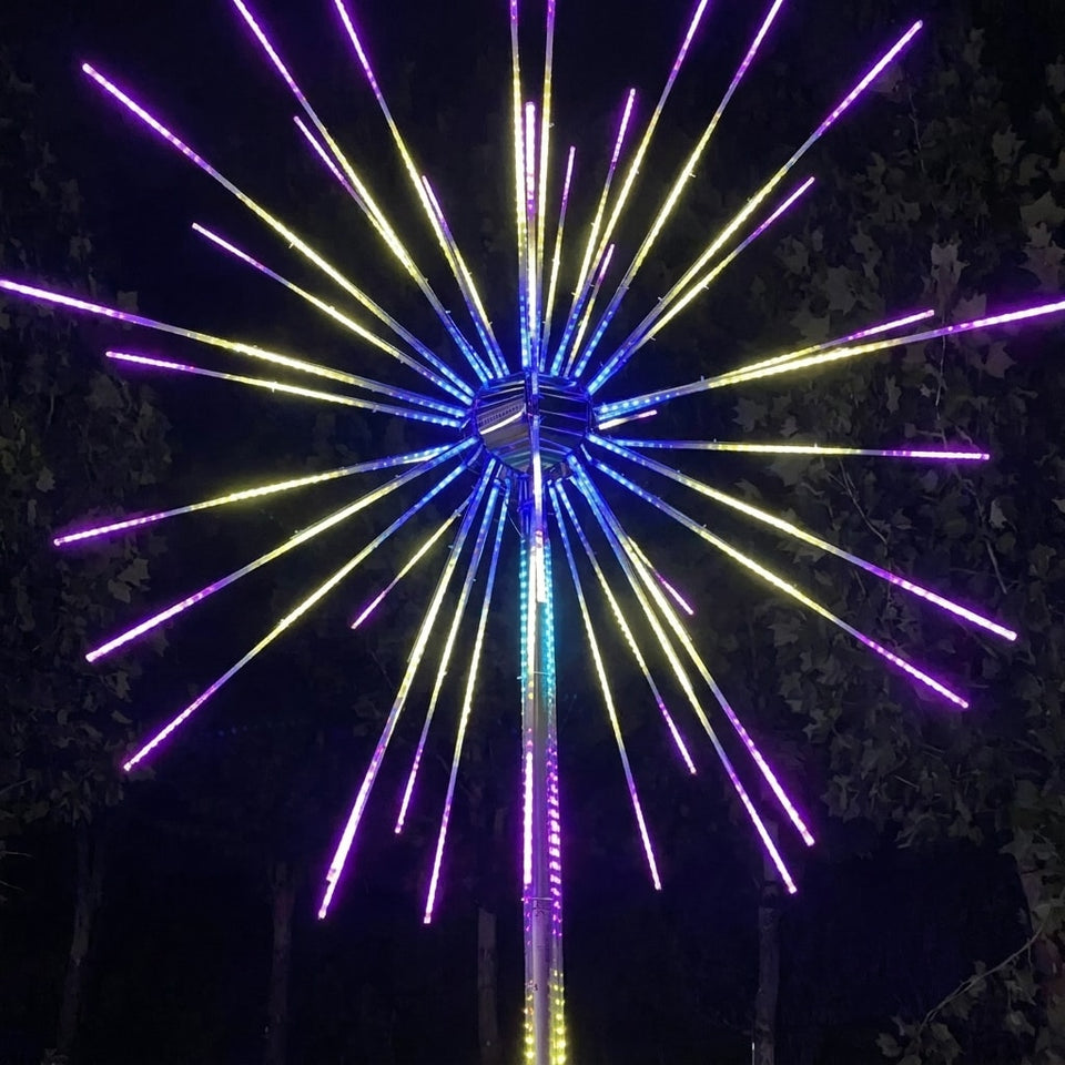 Spherical RGB firework landscape light 5