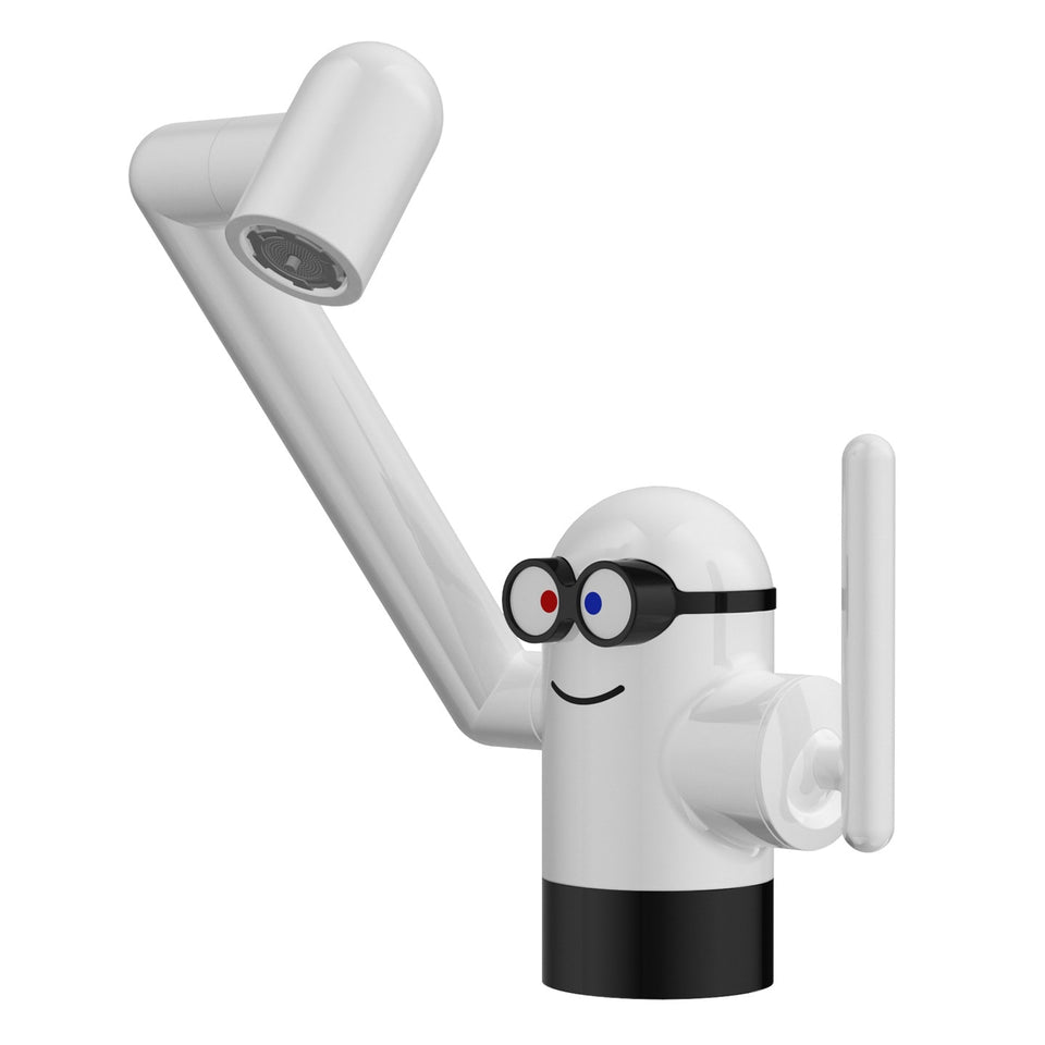 VLEEE MP2633 playful character basin faucet in White