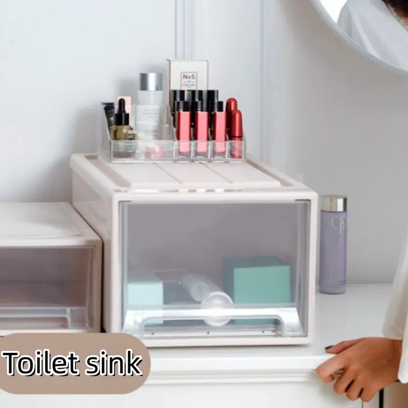 Stackable Quilt Storage Drawer Transparent Wardrobe Organizer Household Closet Storage Box Home Plastic Desktop Sundries Boxes