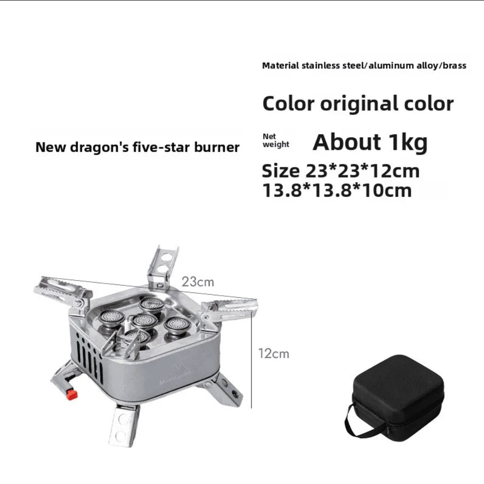 15800W/19800W Portable Gas Stove – High-Power Camping Burner for Outdoor Cooking & BBQ